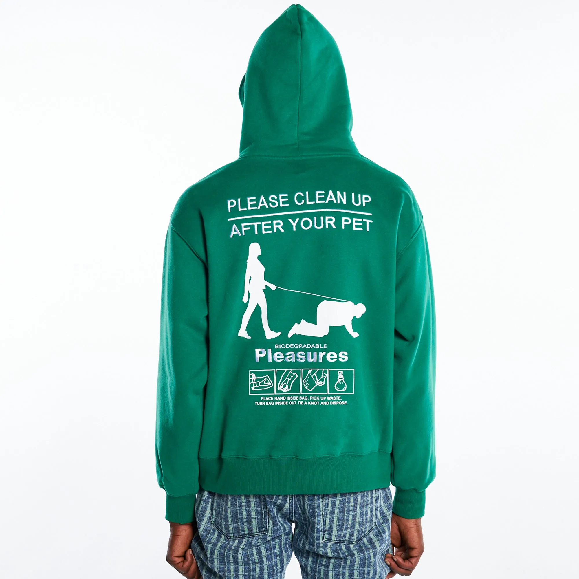 Mens Pleasures Clean Up Hooded Sweatshirt