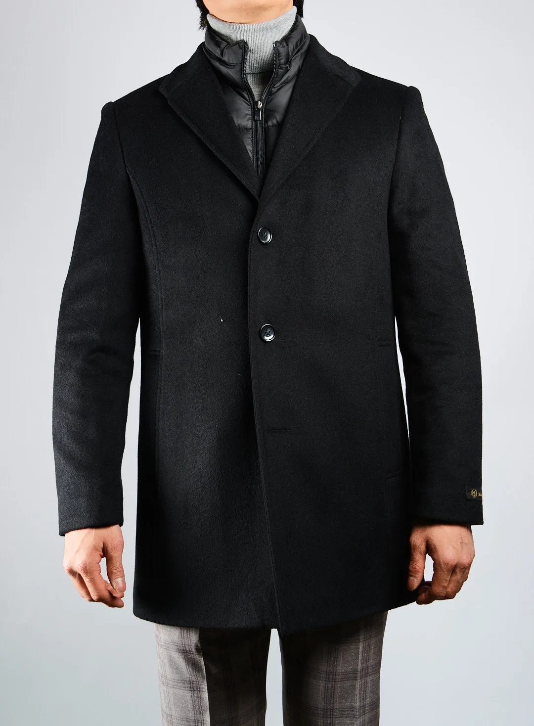 Preston Brushed Coat w/Shoulder Stitch Placket