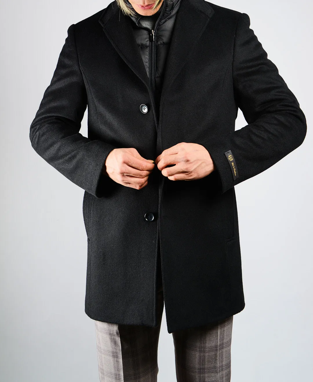 Preston Brushed Coat w/Shoulder Stitch Placket