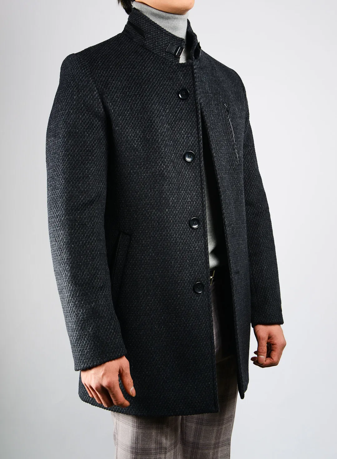 Preston Lux Tweed Cadet Collar Coat