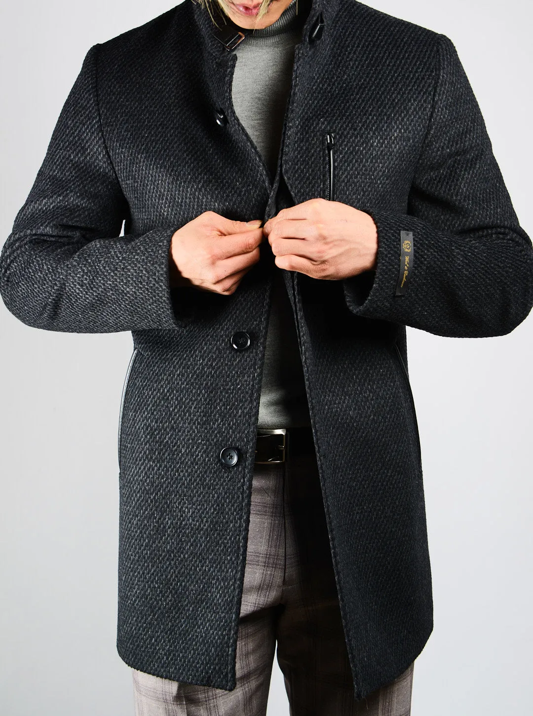 Preston Lux Tweed Cadet Collar Coat