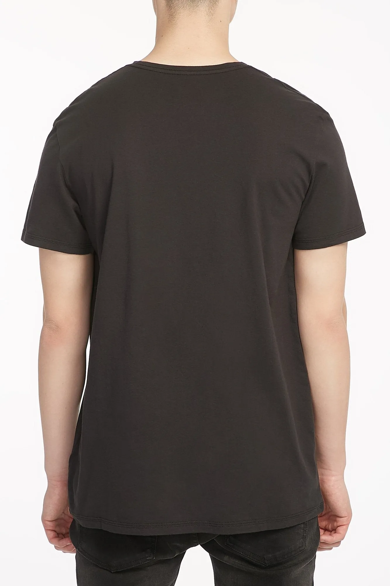 Quiksilver Guys Black Pocket Short Sleeve Tee