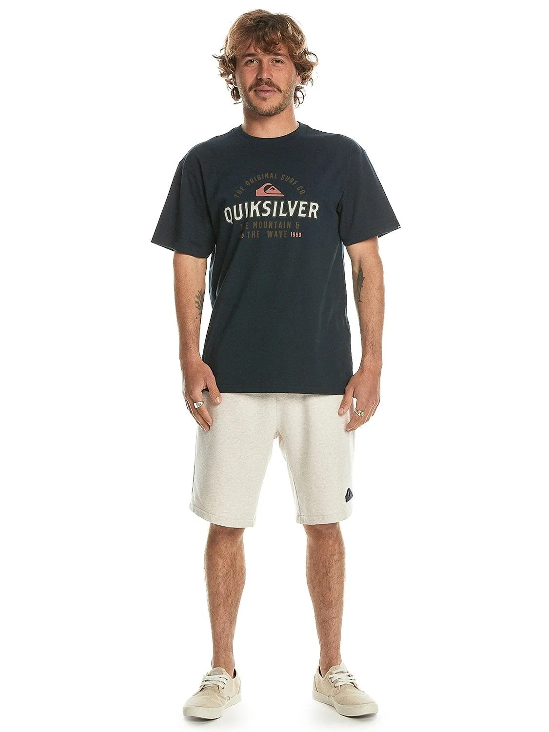 Quiksilver Mens Floating Around T-Shirt Navy