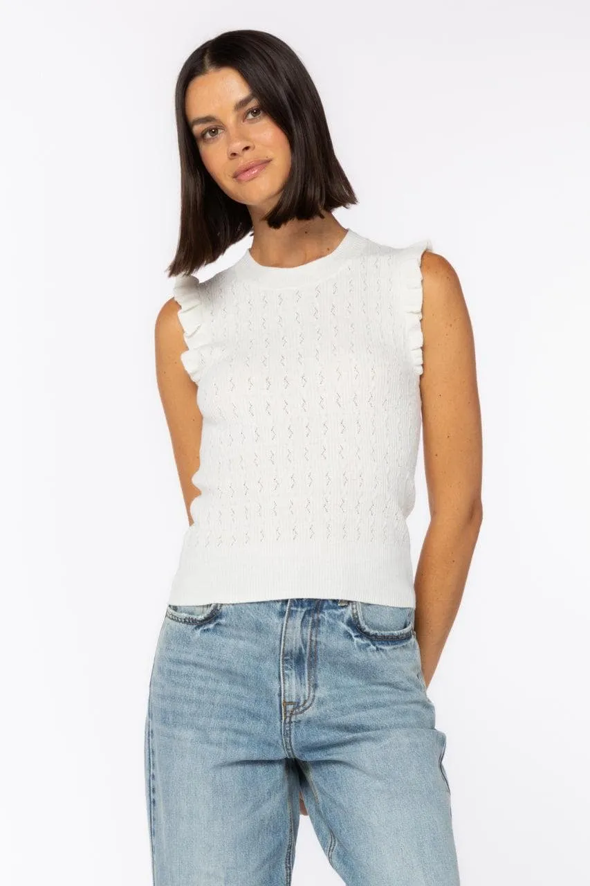 Ruffle Sweater Tank