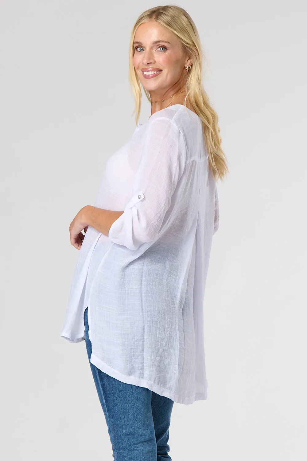 Saloos Button Through Tunic Shirt