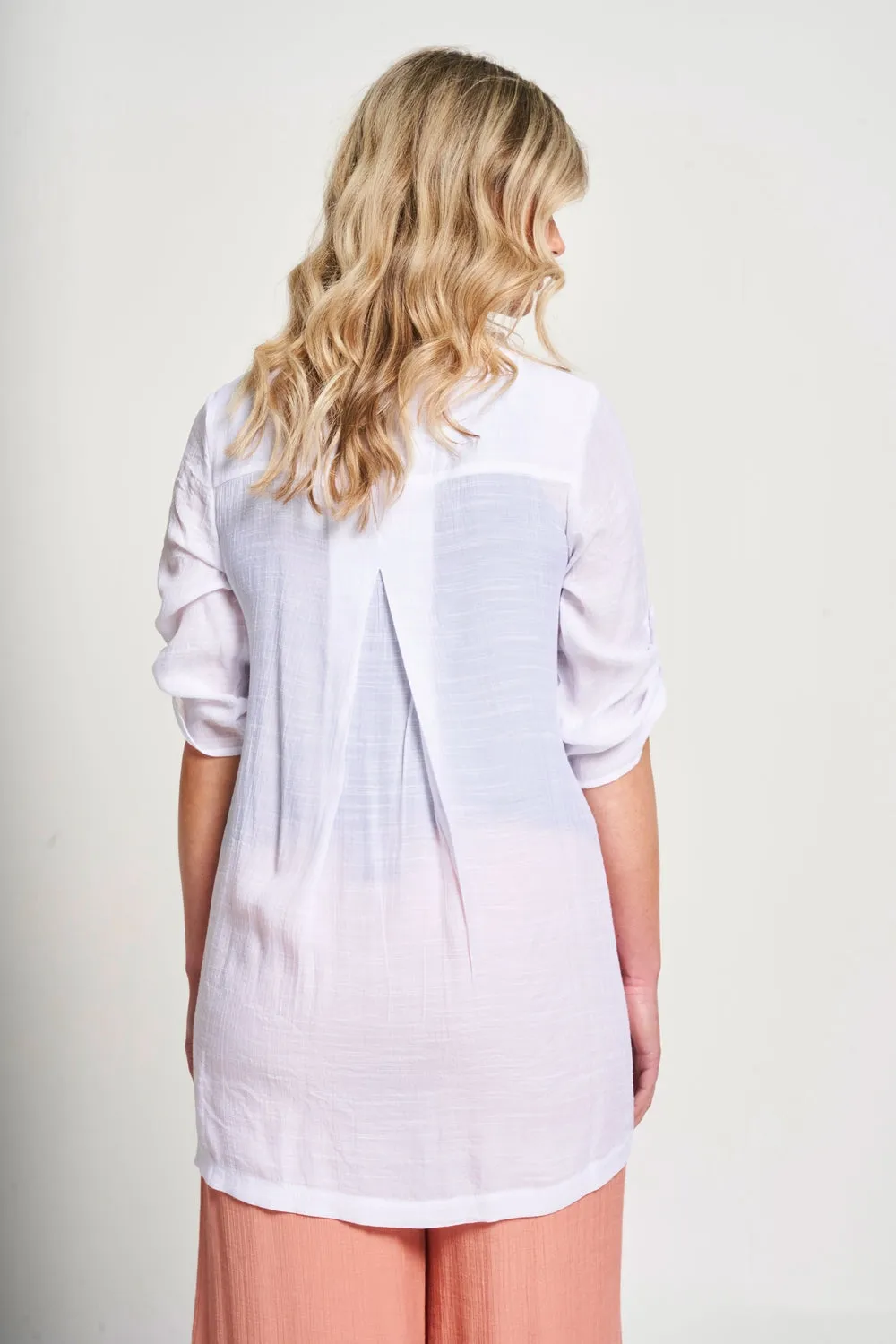 Saloos Button Through Tunic Shirt