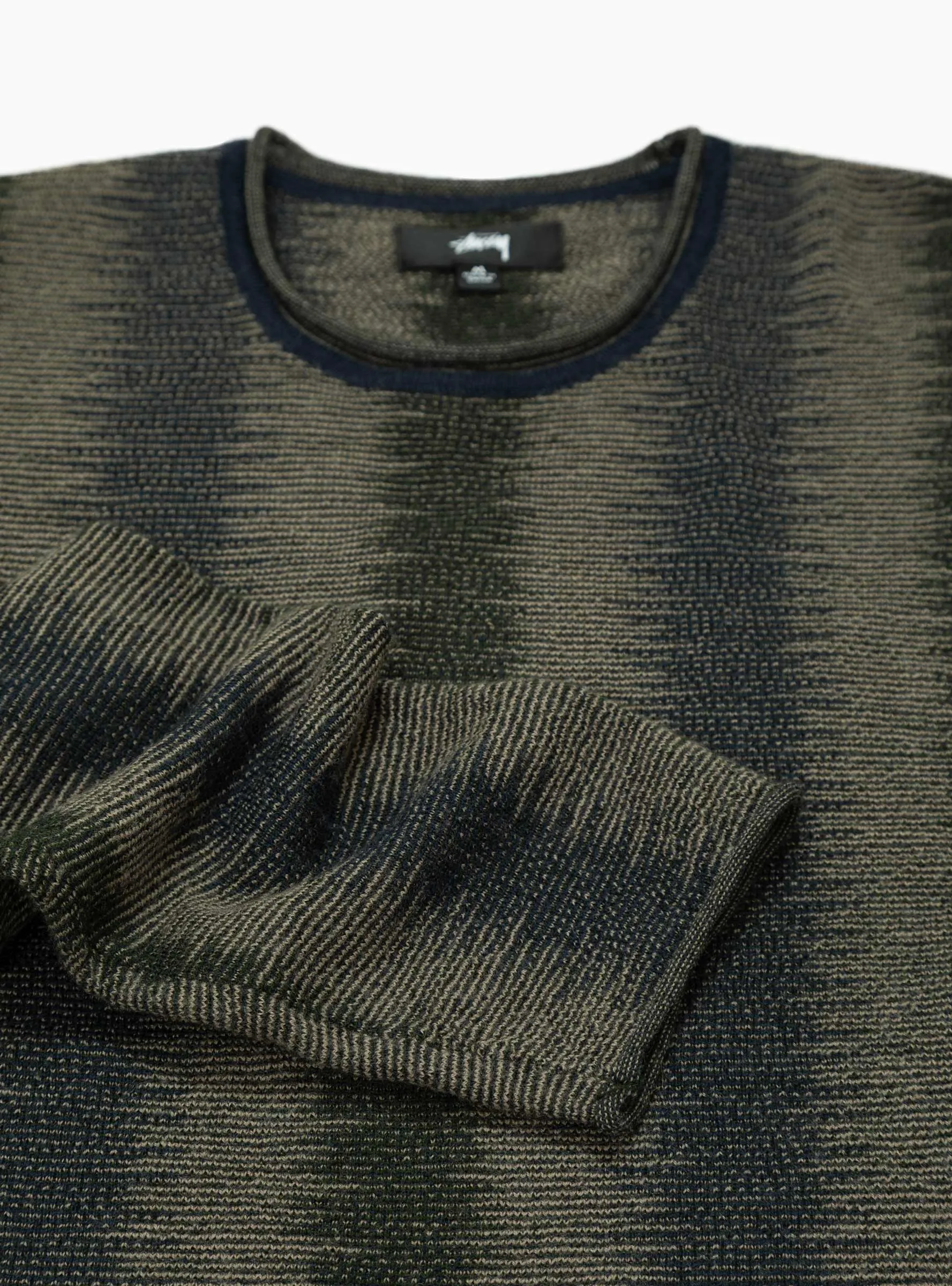 Shadow Stripe Sweater Olive