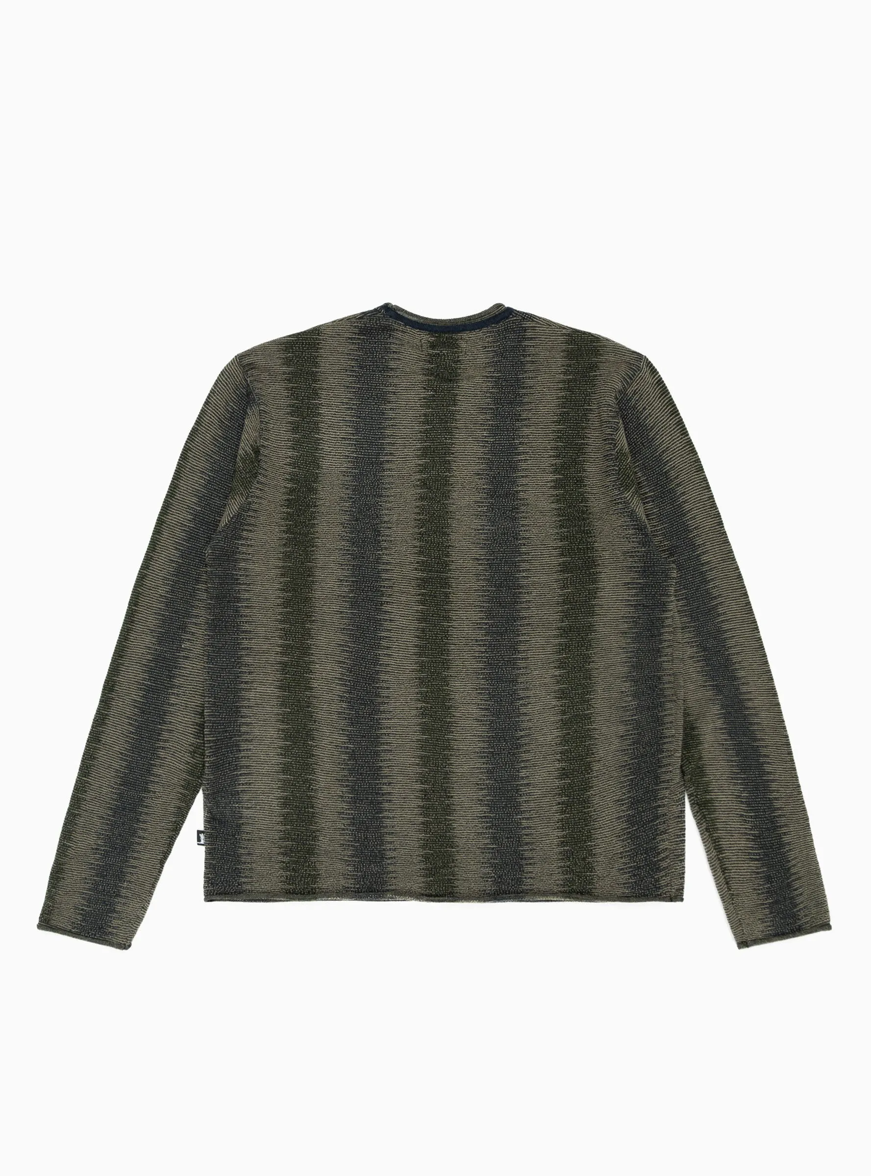 Shadow Stripe Sweater Olive