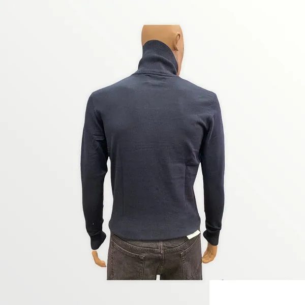 Smithy's Men's Turtleneck Sweater SW21MMA303NAVY navy