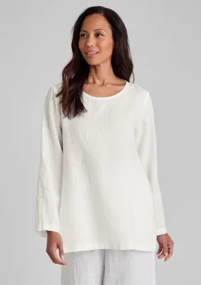 Split Tunic - Linen Pullover