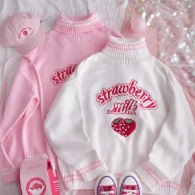 Strawberry Turtleneck Sweater AD11817