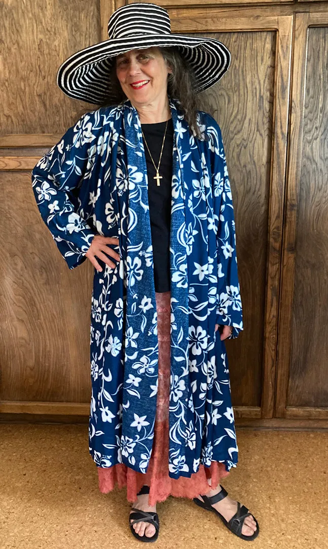 Sunheart Avalon Floral Duster Coat Resort Wear Boho Sml-6X