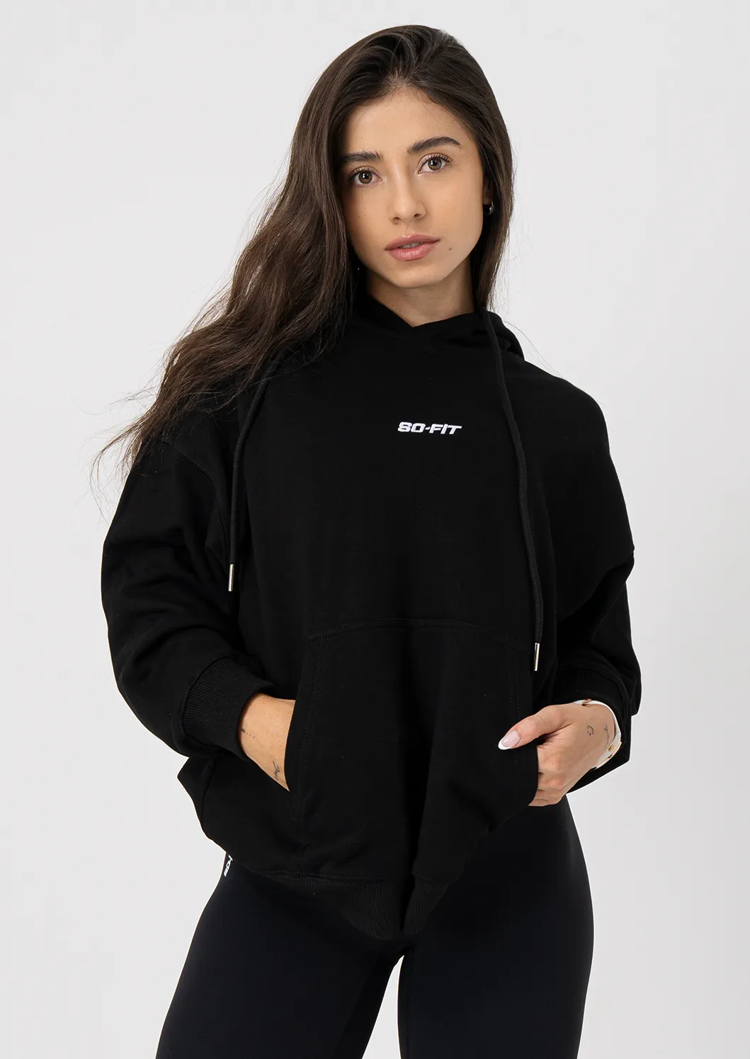 Sweater Basic Oversized - Negro