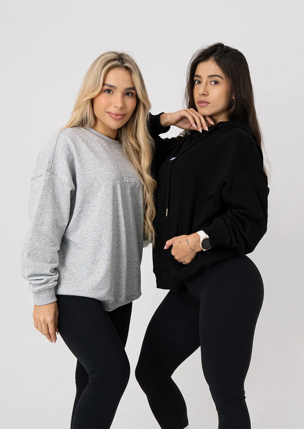 Sweater Basic Oversized - Negro