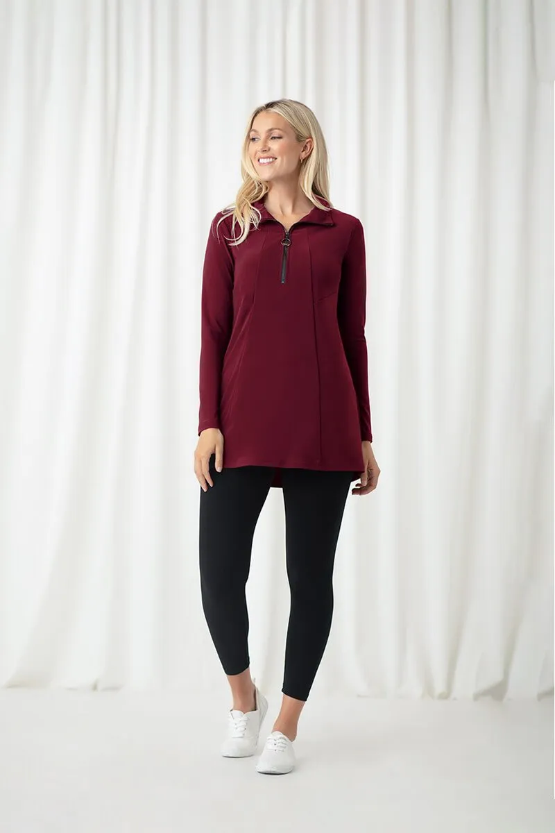 Sympli Zest Pleat Neck Tunic