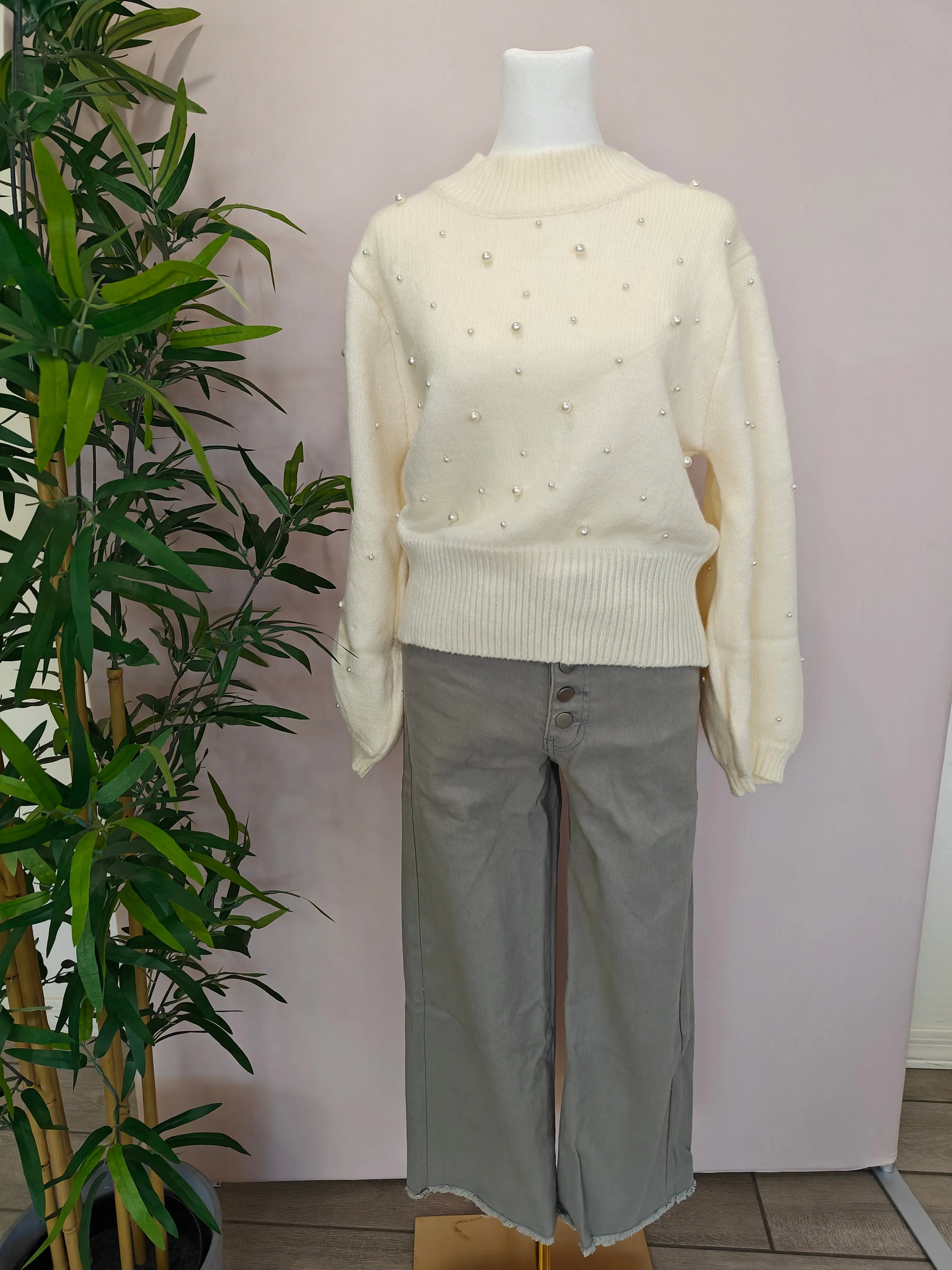 The Ellie Pearl Sweater