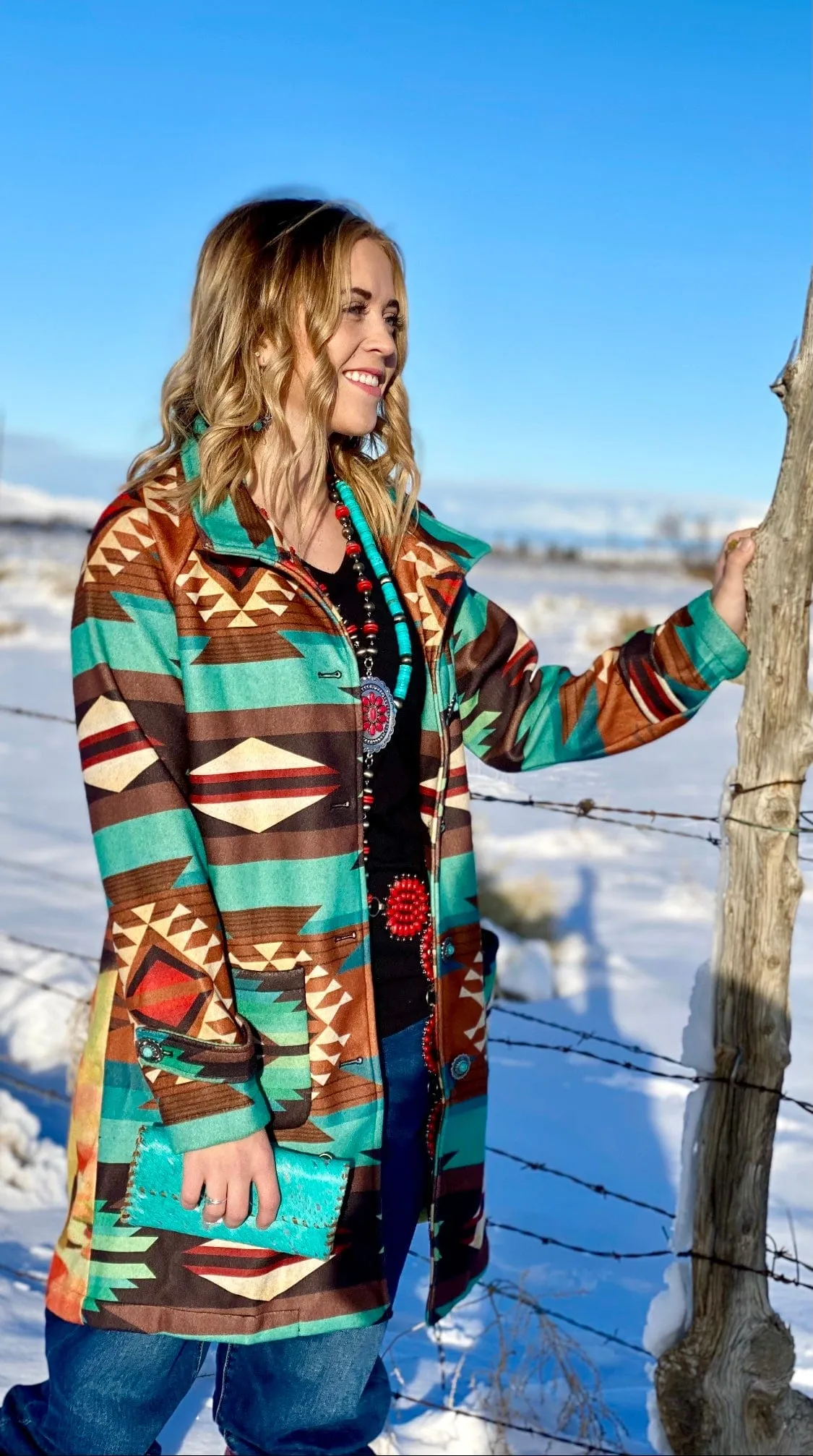 The Kodiak Cactus Cowboy Aztec Coat