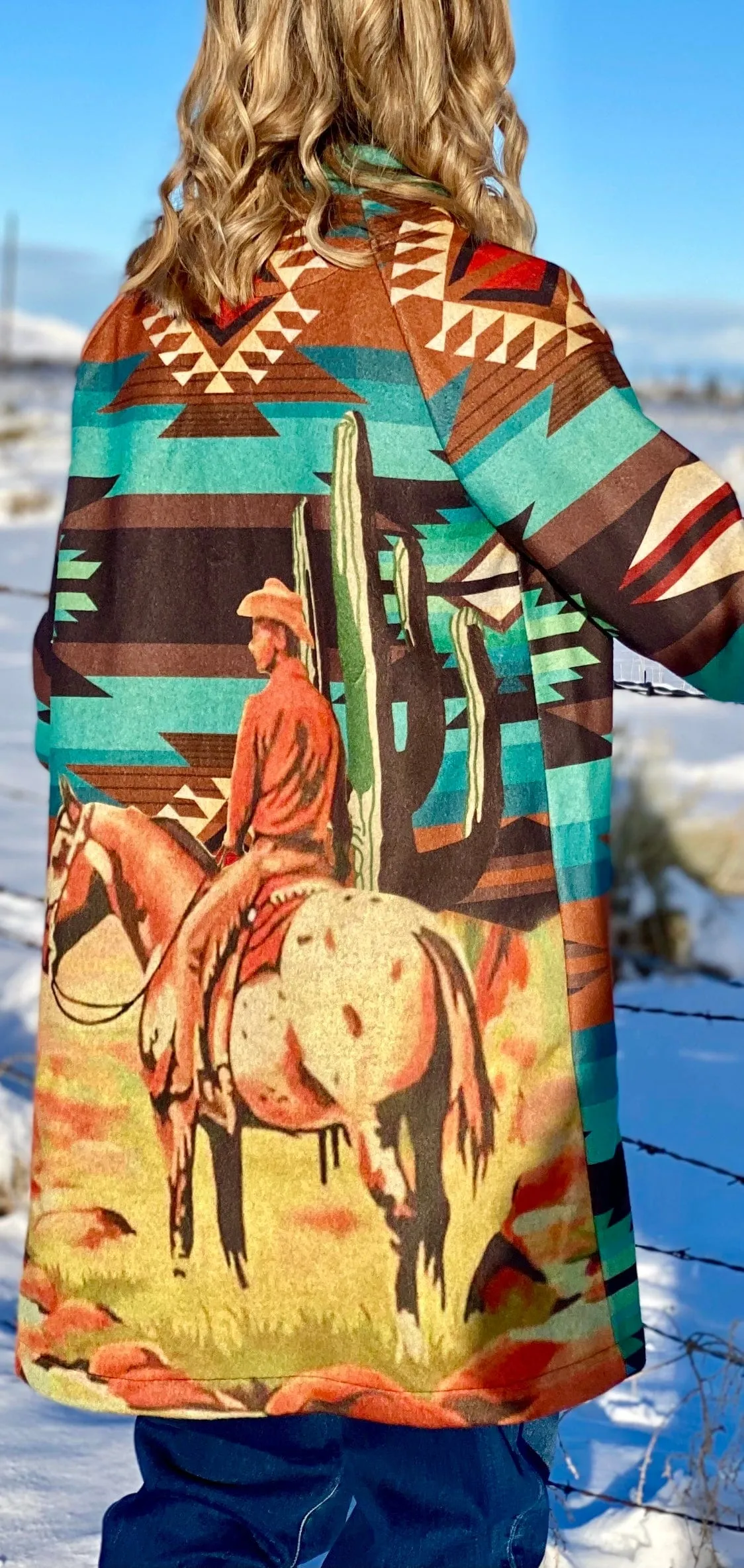 The Kodiak Cactus Cowboy Aztec Coat