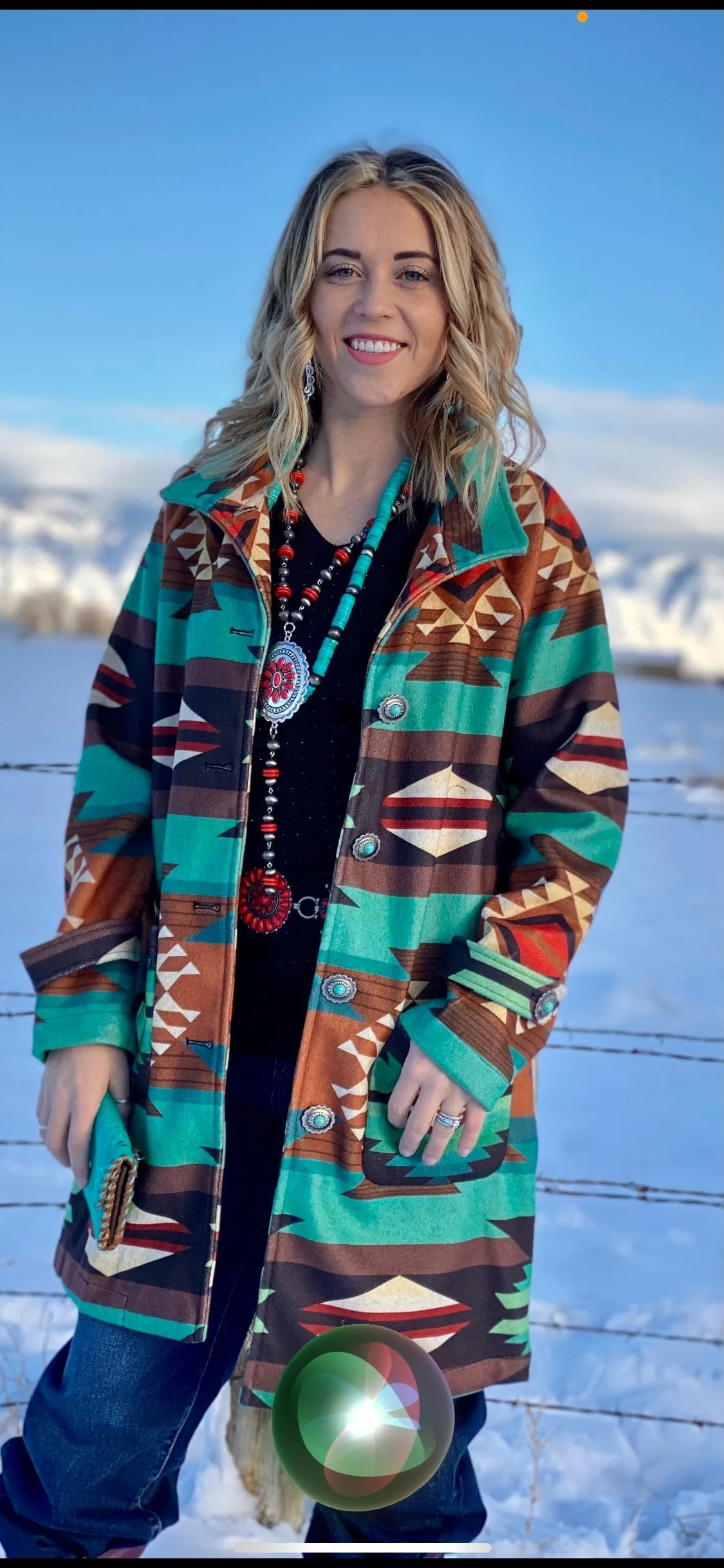 The Kodiak Cactus Cowboy Aztec Coat