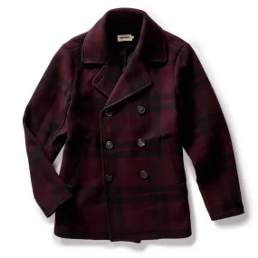 The Mariner Coat in Port Plaid Wool