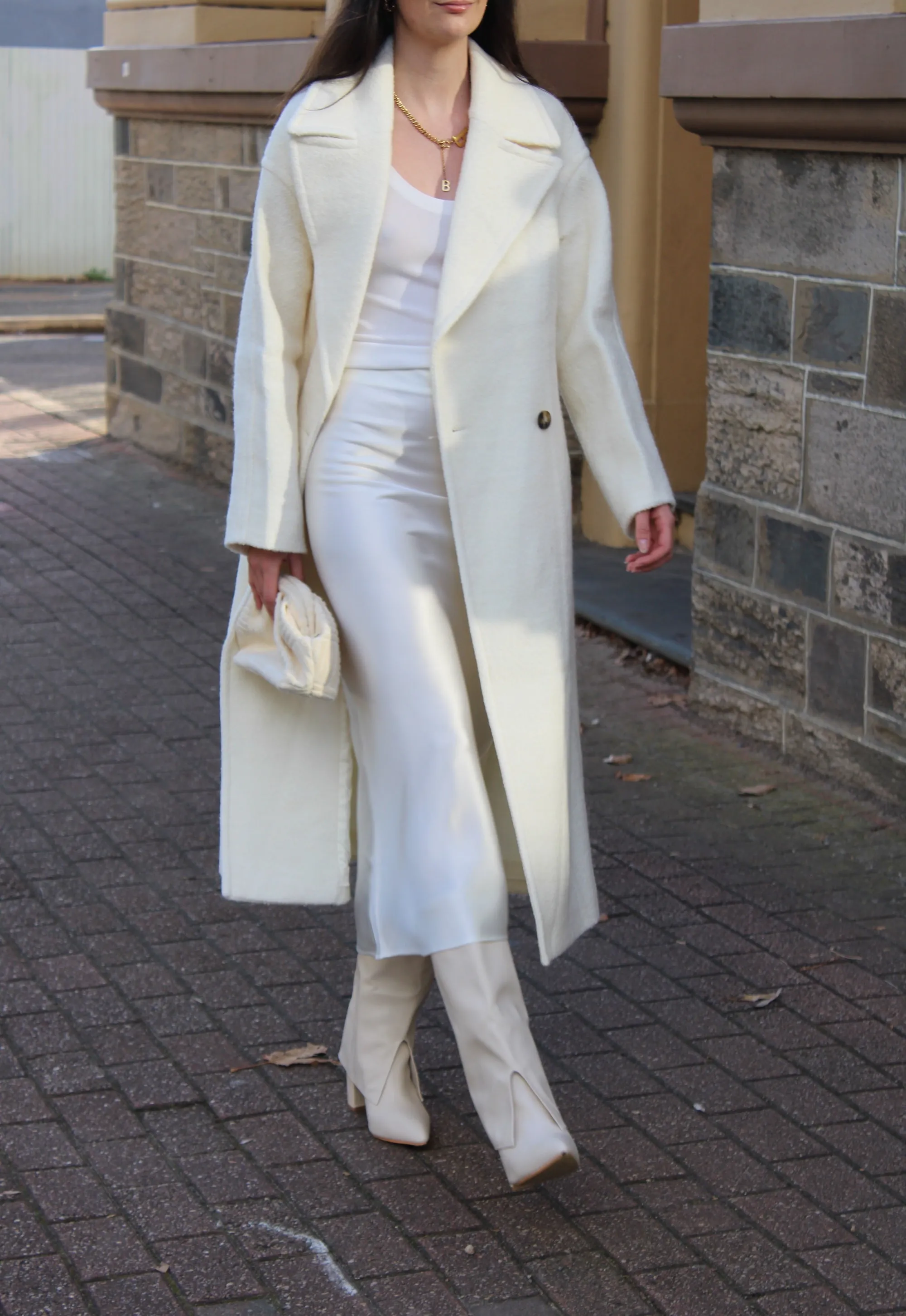 Victoria Wool Coat - Ivory