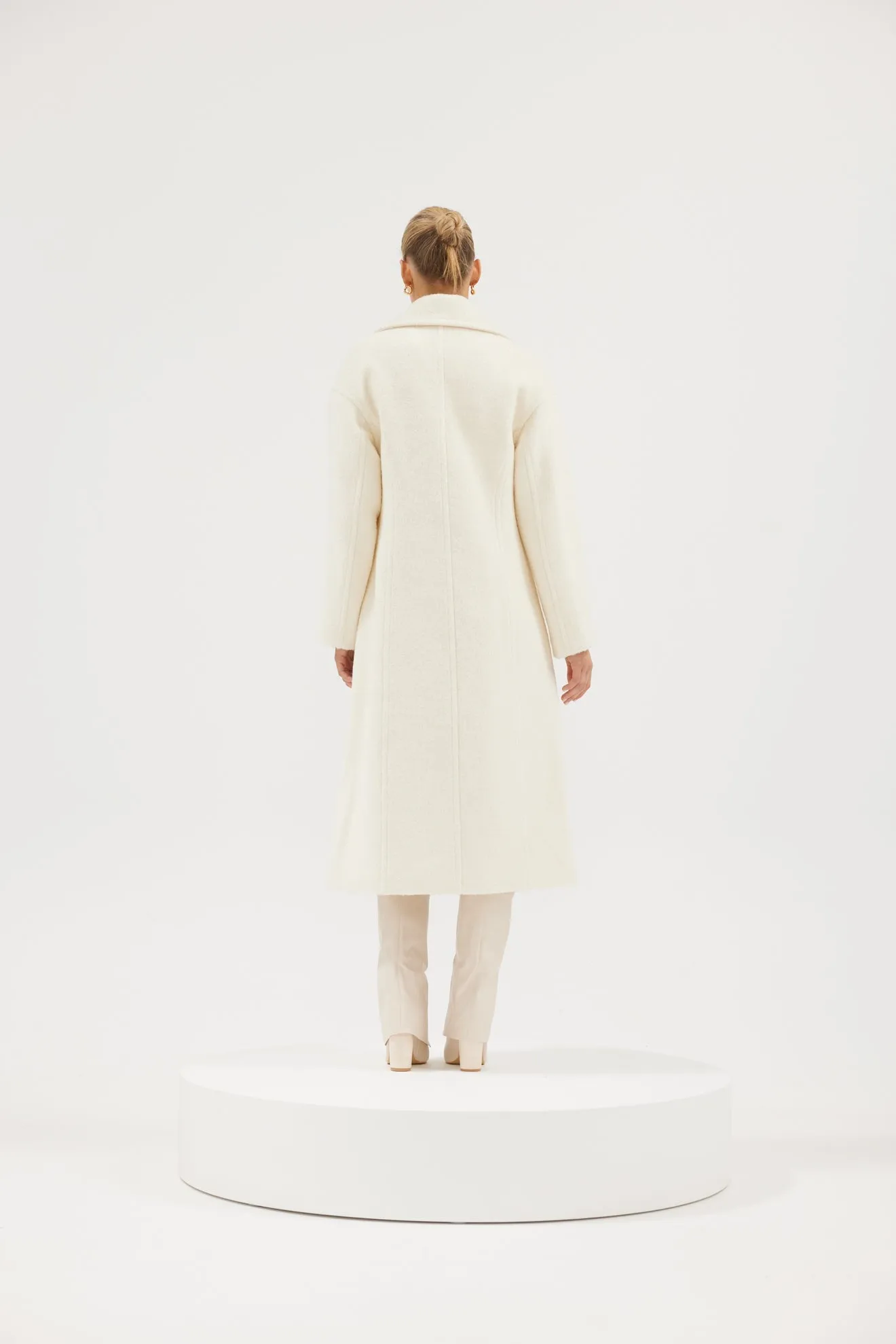 Victoria Wool Coat - Ivory