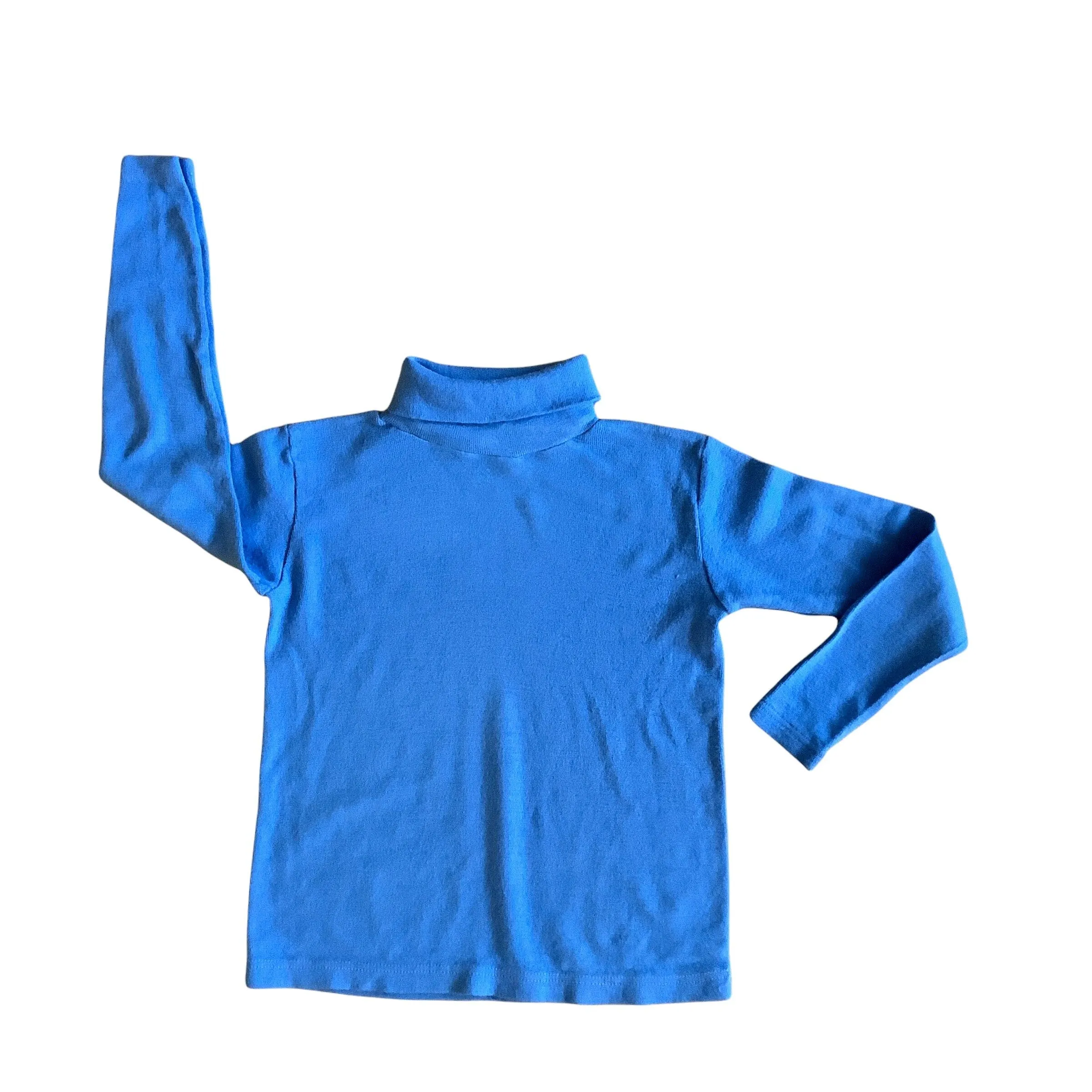 Vintage 1970's Blue Turtleneck 4-5 Years