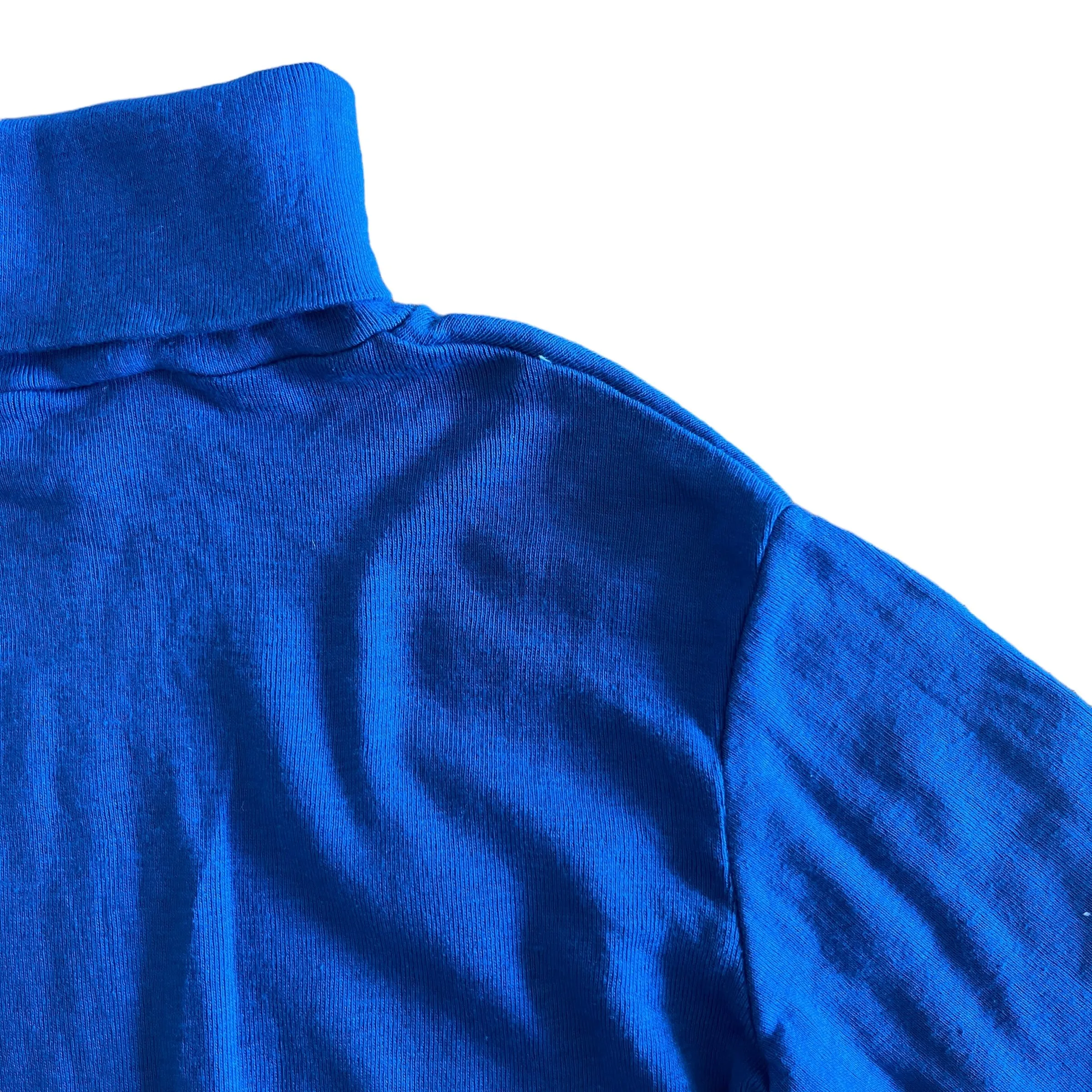 Vintage 1970's Blue Turtleneck 4-5 Years