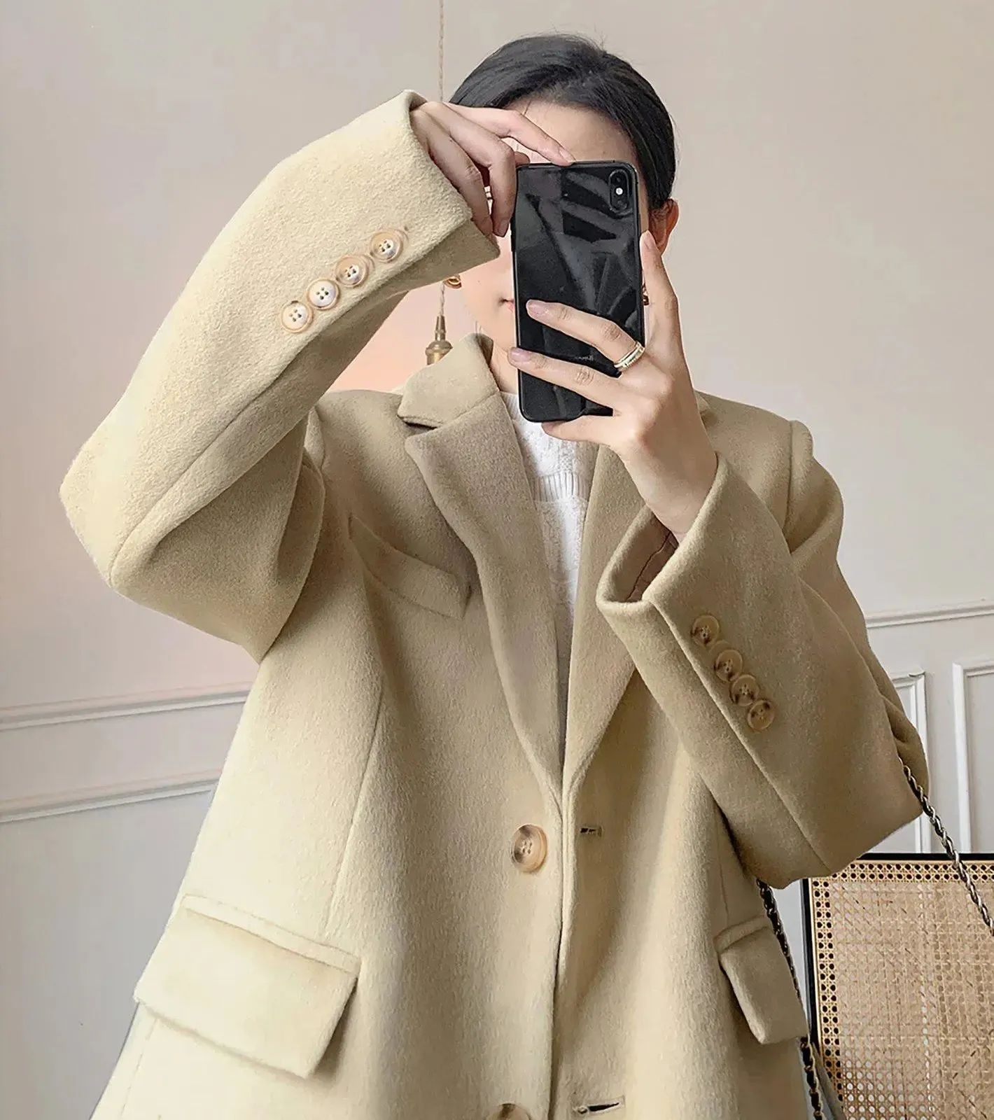 Women Wool Coat,Camel Oversize Wool Blazer,Black Wool Suit Coat,Autumn Suit,Winter Wool coat,boyfriend blazer,Black Wool Blazer,Loose Suit